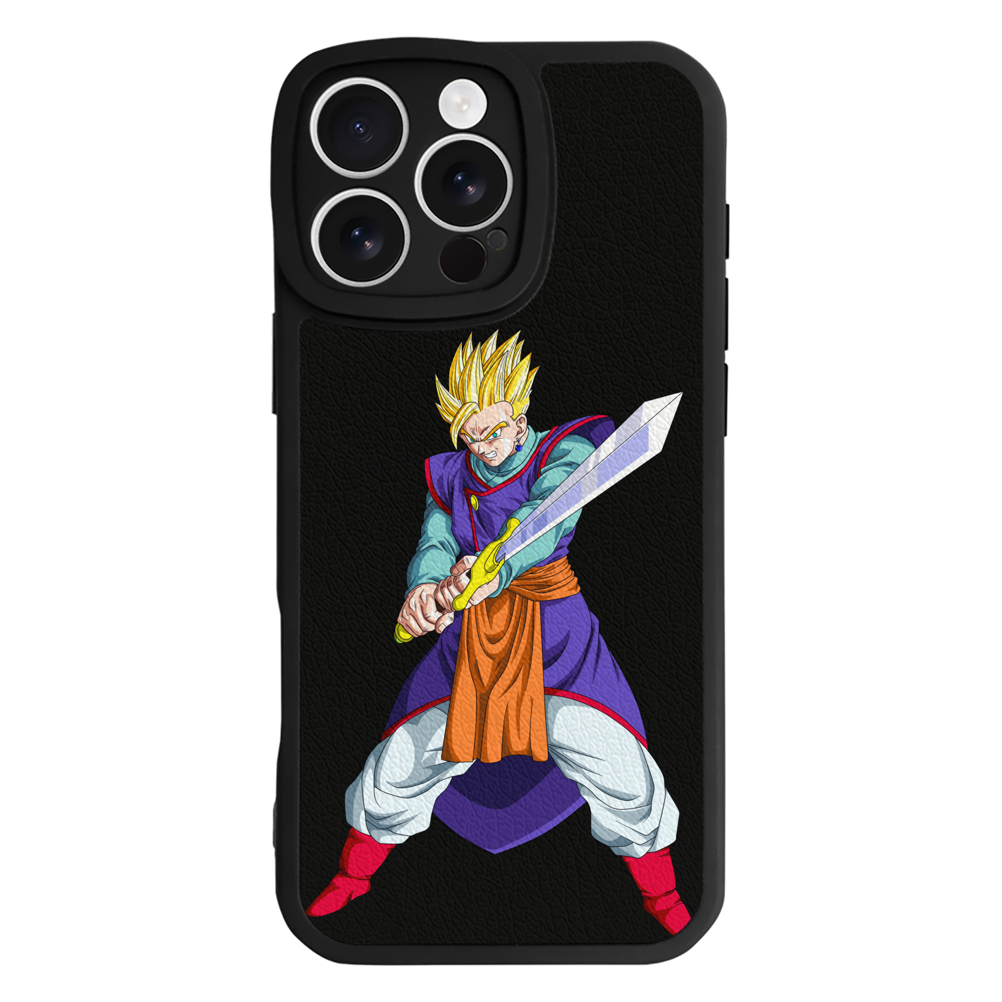 （画像用） ドラゴンボール 孫 悟飯（そんごはん）DRAGON BALL Son Gohan 【iPhone 16シリーズ対応】シリコンスマホケース（レザー調） 材質：シリコン